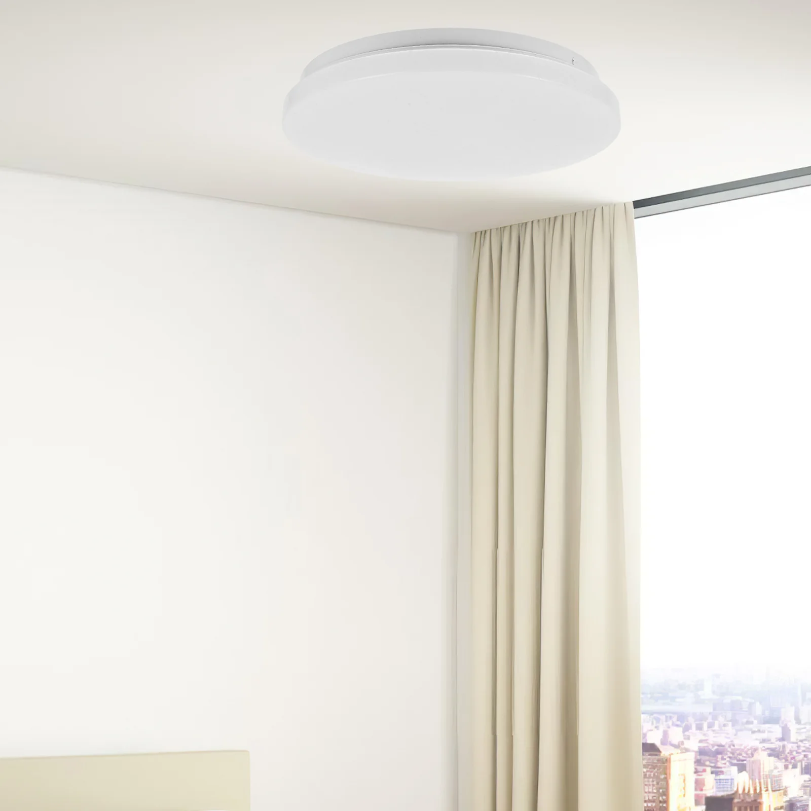 

Round Lamp Shade Base Plastic Ultra Thin Anti Glare Ceiling Light Cover Replacement Light Fixture Cover Bedroom Balcony
