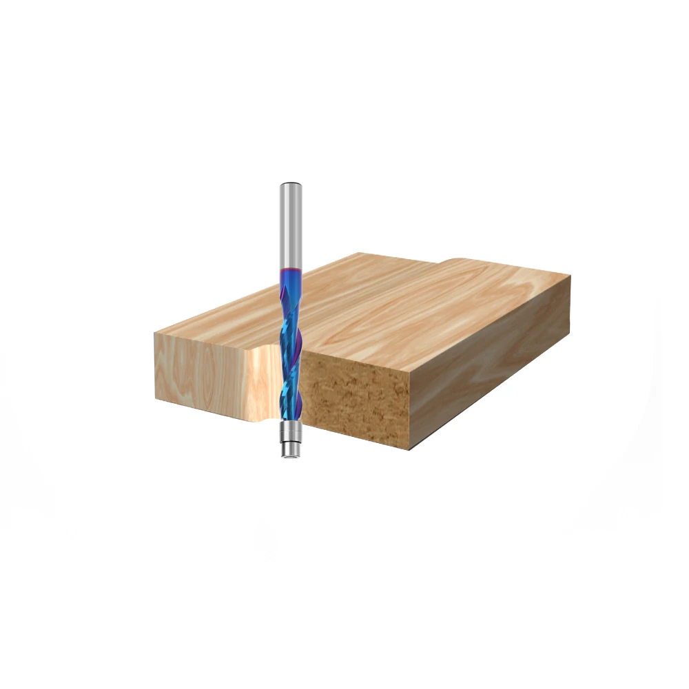Imagem -05 - Urwof-flush Trim Bits Router Fresas Moinho Final Rolamento de Carboneto Sólido Flautas 635 Milímetros Shank Carpintaria Z07a07297