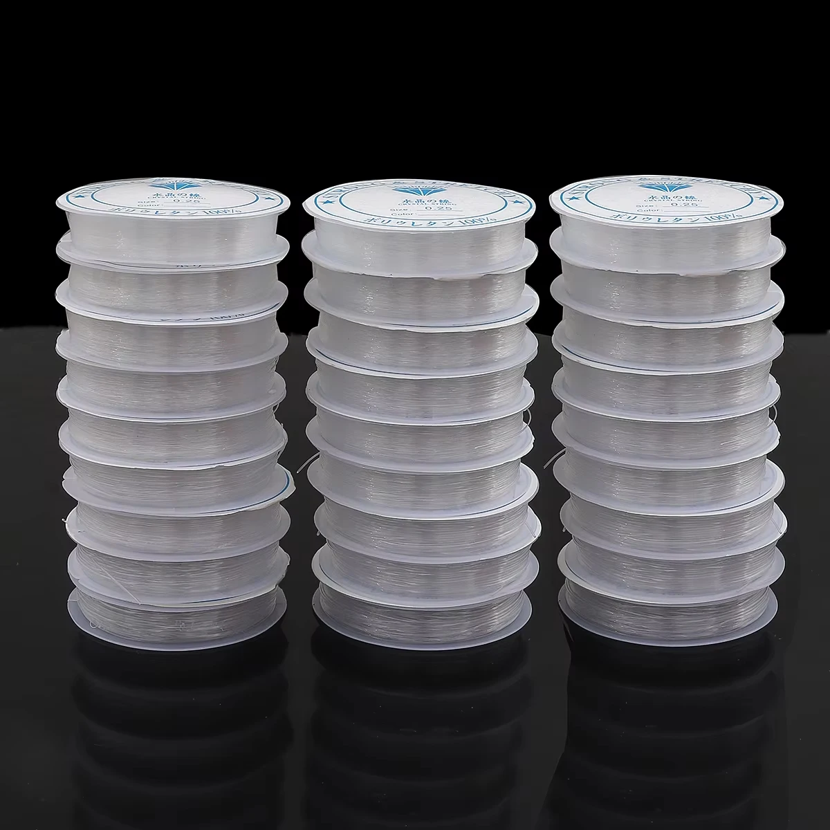 0.25/0.3/0.35/0.4/0.45/0.5/0.6/0.8mm mocny nylonowy sznurek do koralików nici przezroczysty, nie rozciągliwy żyłka DIY sznurek do biżuterii — zdjęcie 7