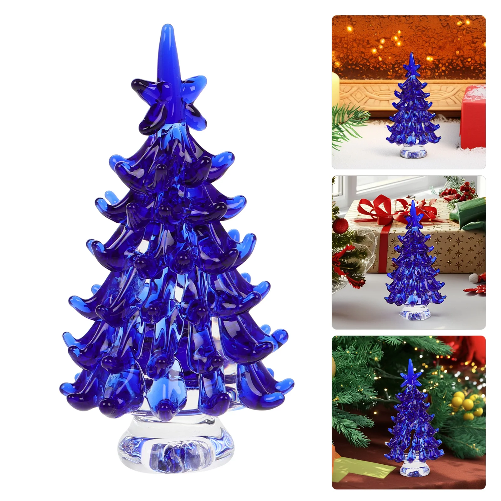 

Crystal Stone Tree Ornament Intricate Design Dazzling Touch Ideal Present Friends Family Holiday Celebration Home Decor New Year