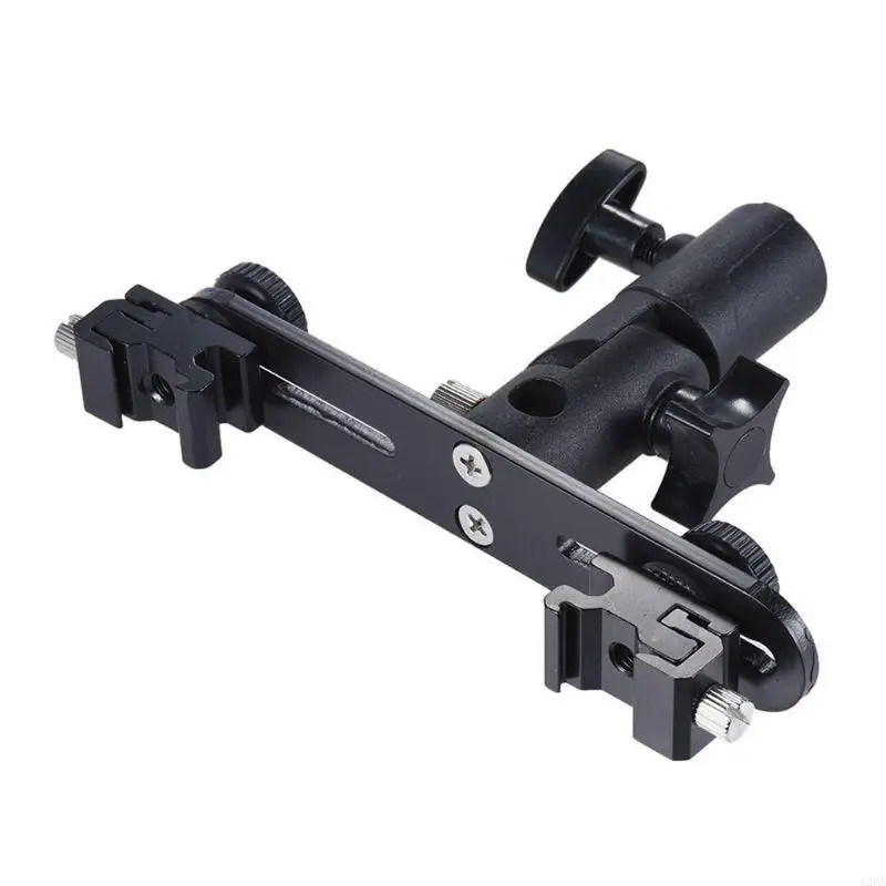 3HT Hot Shoe Mount Adapter Dual Screws Bracket Stand Holder for DSLR Camera
