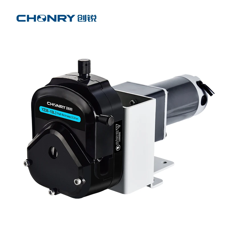 Bomba peristáltica máxima de 12L/min, bomba dosificadora Industrial de agua de 12V y 24V CC para máquina expendedora de minería, pasteurización de leche OEM200