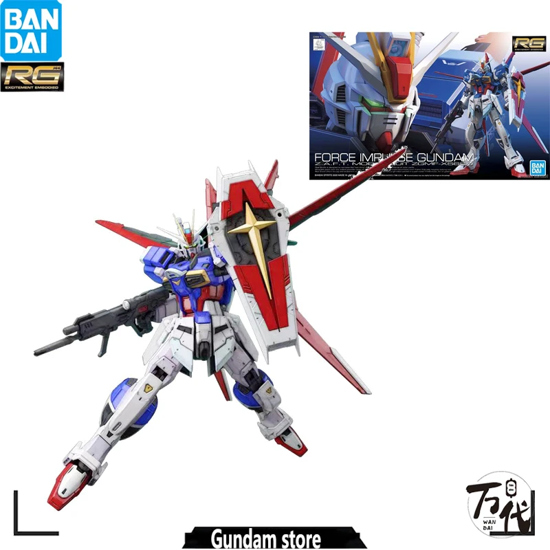 

BANDAI ORIGINAL GUNDAM MODEL KIT ANIME FIGURES RG FORCE IMPULSE MOBILE SUIT GUNPLA ACTION FIGURE TOYS FOR BOYS CHILDREN'S GIFTS