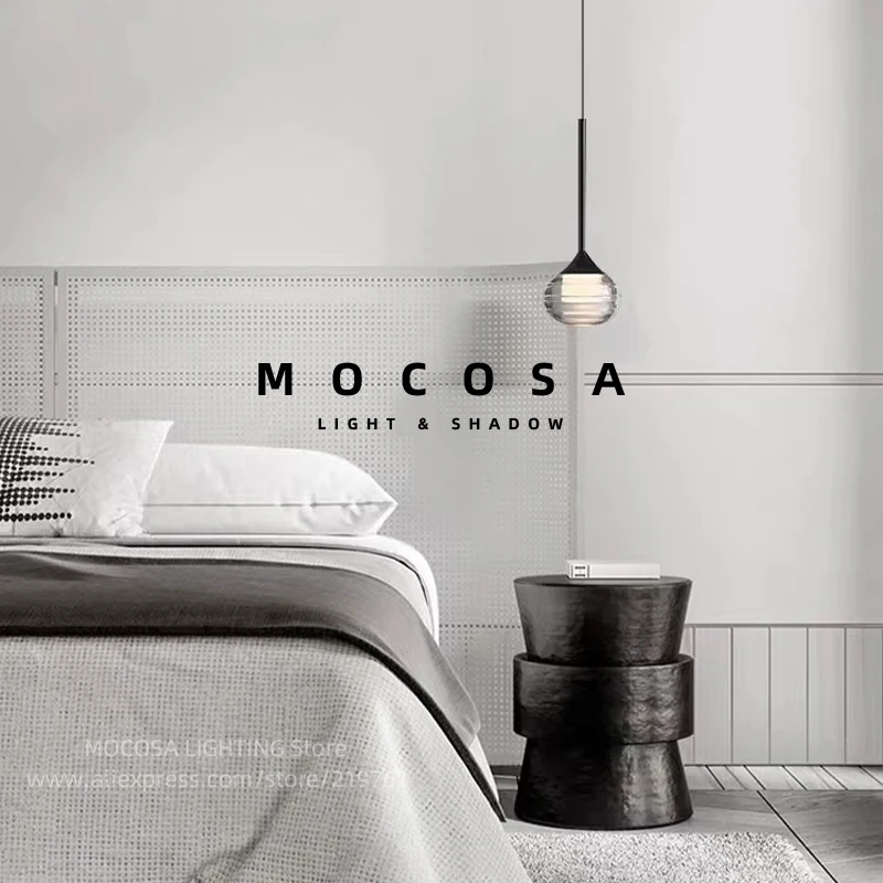 Water Drop LED Pendant Bedroom Bedside Lamps Modern Stairwell Light Living Room Ceiling Hanging Lamp Indoor Staircase Chandelier - Image 4