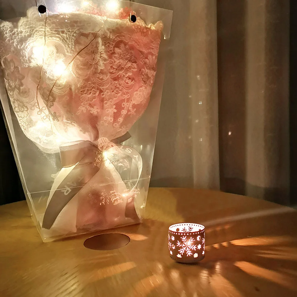 

Candlestick Christmas Centerpieces for Dining Table Candleholders Decor Decoration Snowflake
