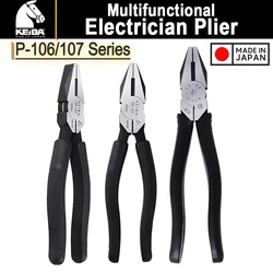 KEIBA P-107 Original Japan Cuttting Pliers Multifunctional Wire Cutters Electrician Locking Plier For Cutting Clamping Tools