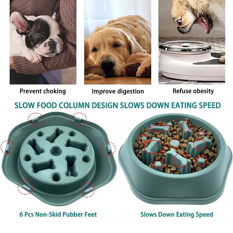 1pcs Slow Feeder Dog Bowl Anti - Royal Canin Food Medium 评论和价格