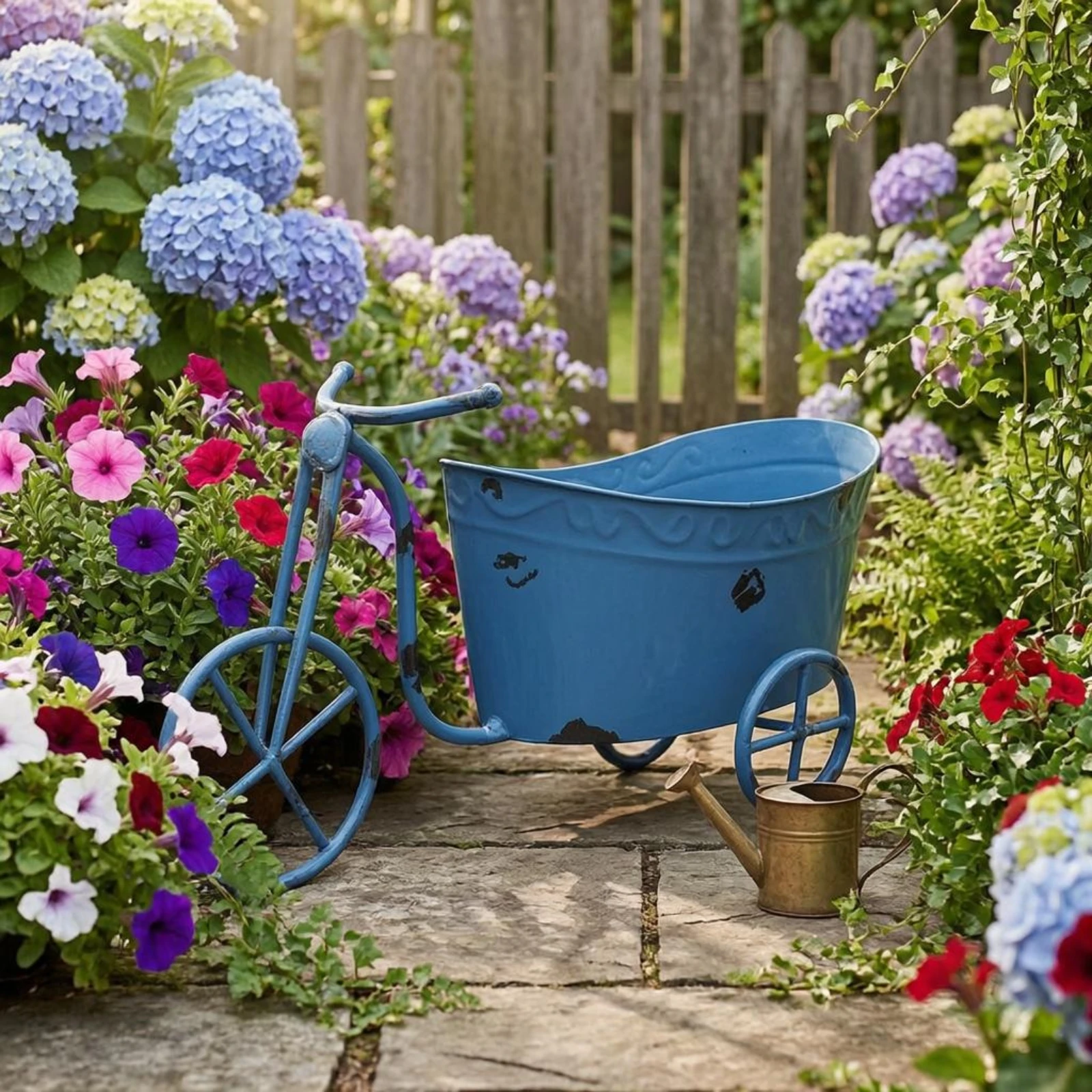 Iron Tricycle Garden Cart Deco - Photography Outdoor review and price