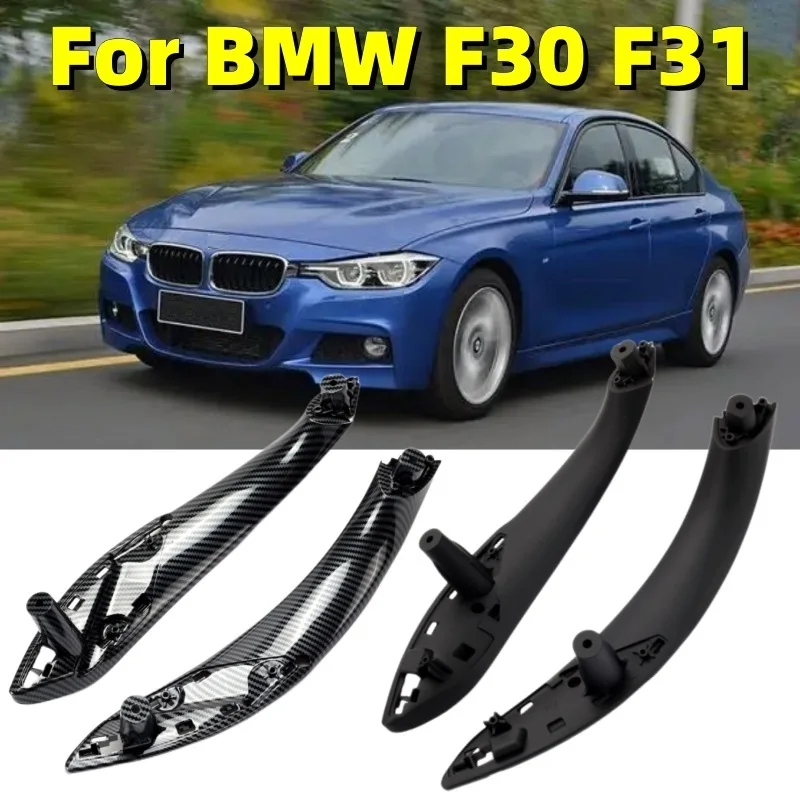 

Black Front Left/Right Car Inner Door Handle Trim Pull Grab Panel Handle For BMW F30 F80 F31 F32 F34 F35 Interior Door Handles