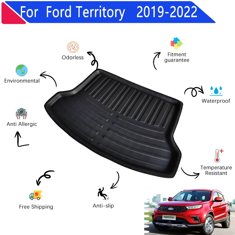 

Car Trunk Mats for Ford Territory 2019 2020 2021 2022 EV EVA Material Auto Rear Cargo Tray Trunk Mat Rear Pads Car Accessories