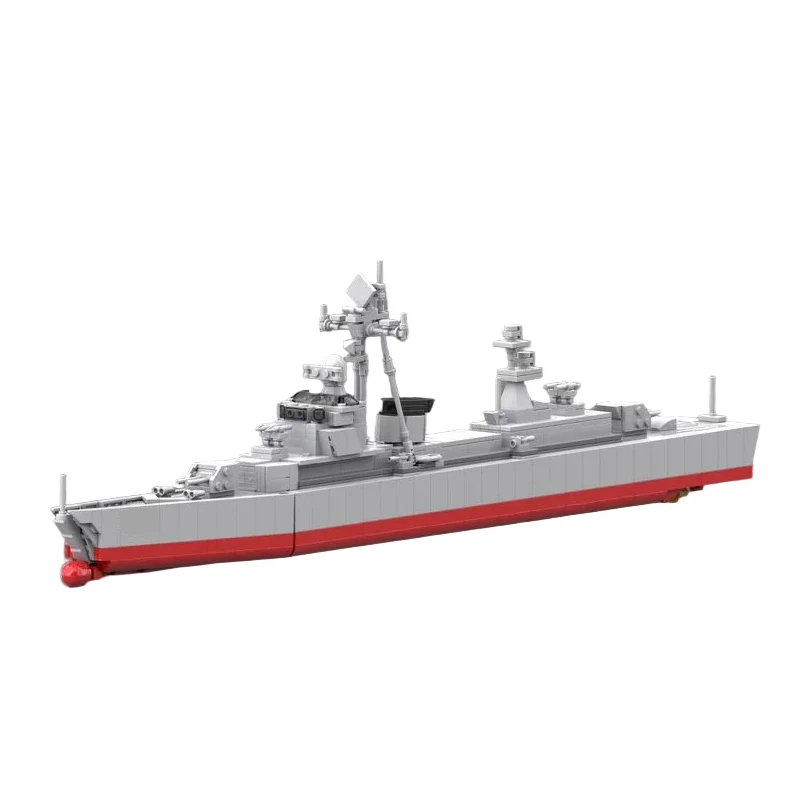 053k Missile Frigate Model MOC Building Bricks War Equipment Modular Technology Gifts Holiday Assemble Children Toys Suit