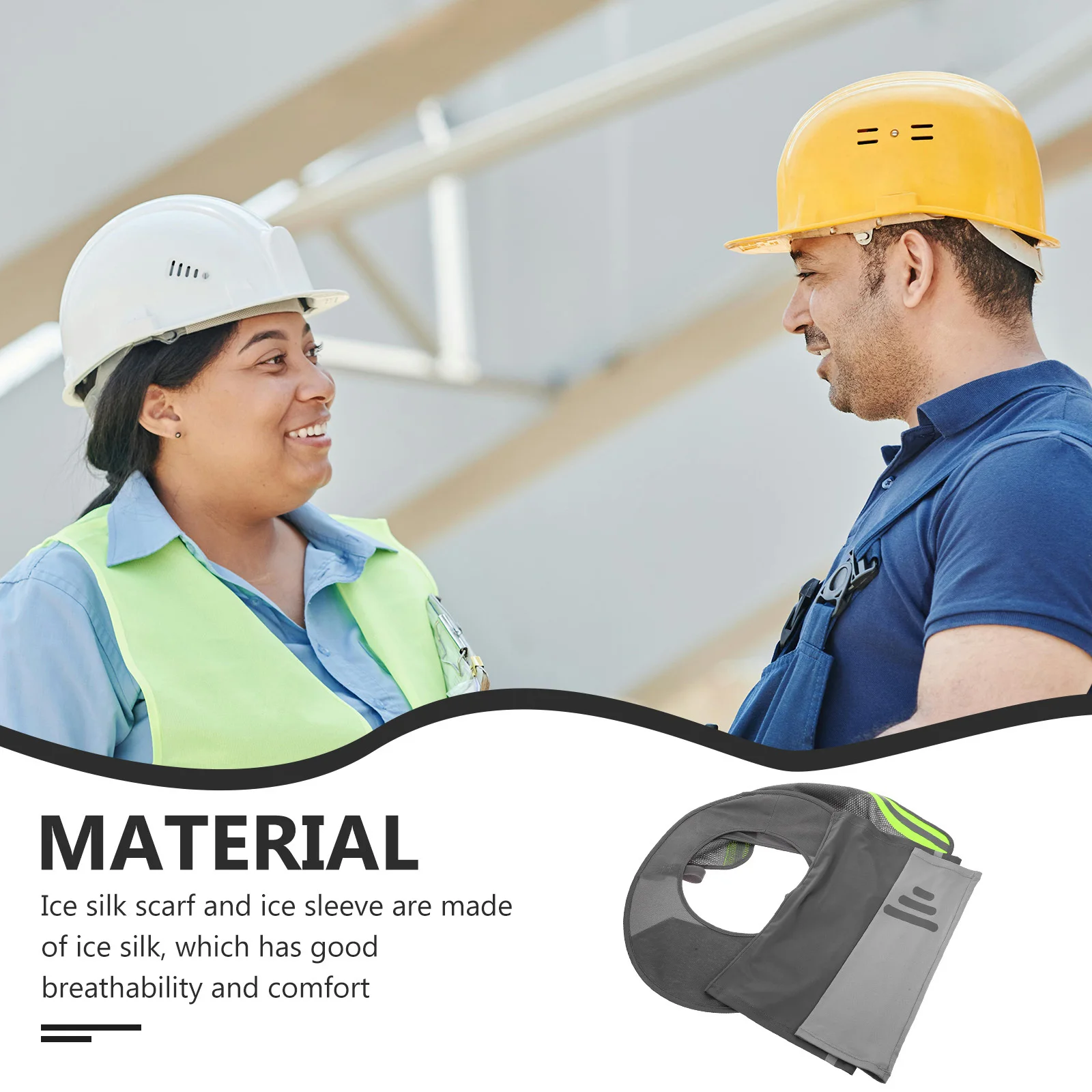 1 مجموعة قبعة صلبة الرقبة الظل الرقبة الستارة الشمس حماية تنفس شبكة الستار قابل للتعديل شريط مرن البناء السلامة في الهواء الطلق #6