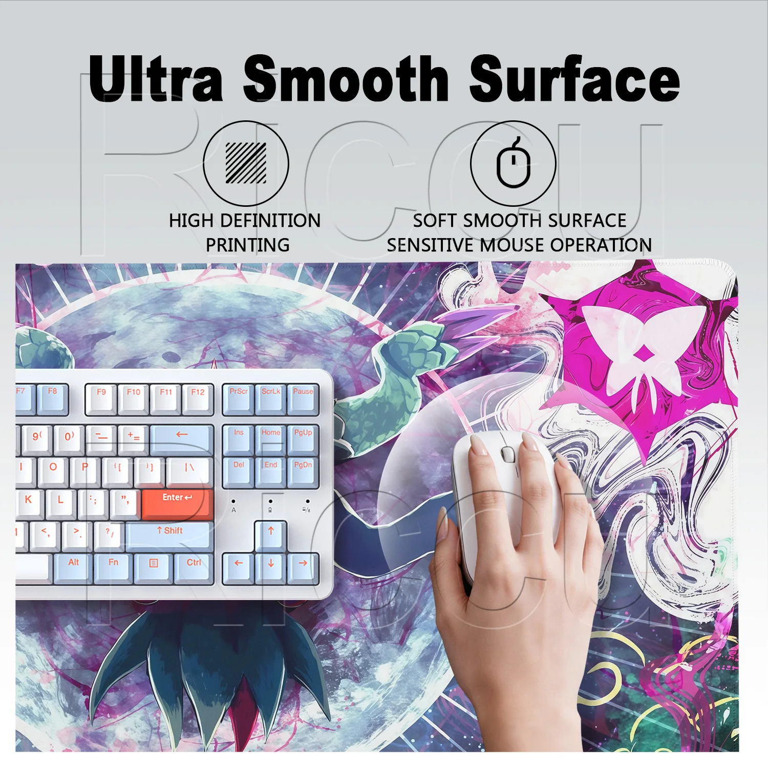 Large Dark Pokemon Mousepad Co - огляд і ціна Pc Gaming Setup