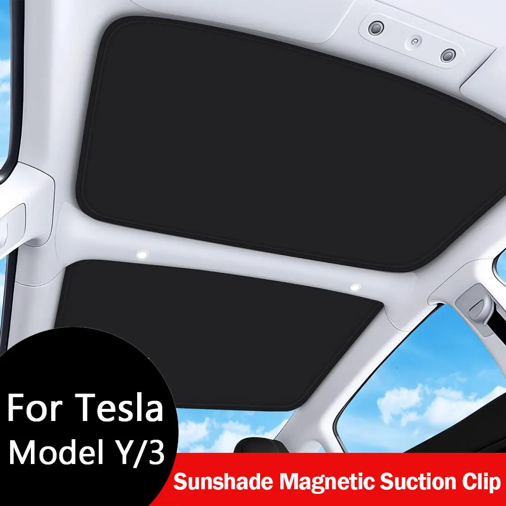 

Солнцезащитный козырек на магнитах для Tesla Model 3 Highland 2026 года, сотовая шторка на люк, аксессуар для Tesla Model Y Juniper