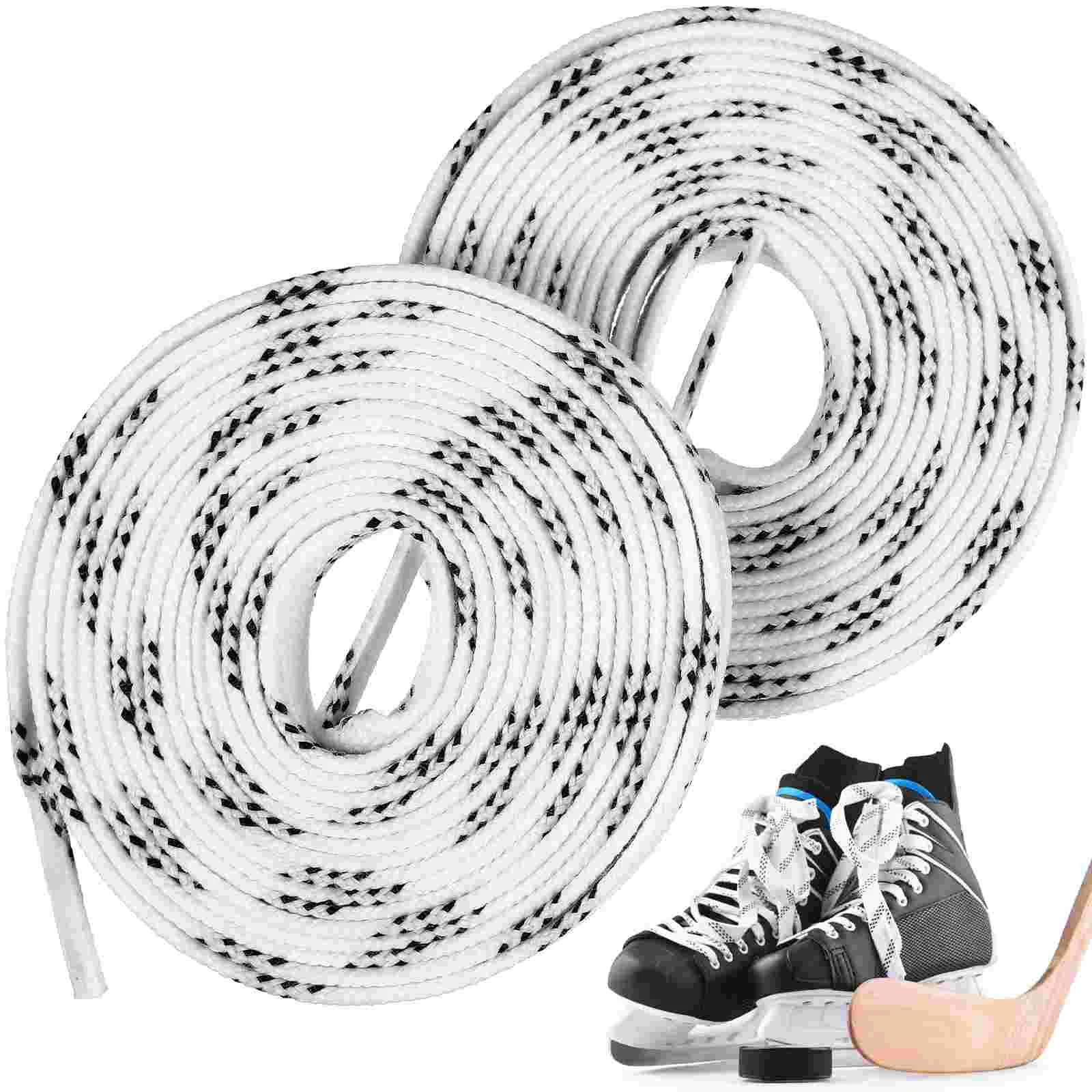 1 Pair of Long Hockey Shoelaces Anti-freezing Skates Shoelaces Ice Skates Shoe Straps Hockey Shoes Accessories