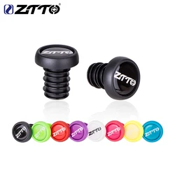 ZTTO 2PCS MTB Road Bicycle Handlebar End Plugs Caps Silica Gel Handle Bar End Caps Anti-slip Colorful Handle Grip Bar Ends Plugs