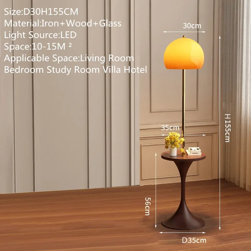 Hongcui Contemporary Floor Lamp Luxury Living Room Bedroom Study Villa Hotel LED Retro Creativity Decorative Standing Light image 2