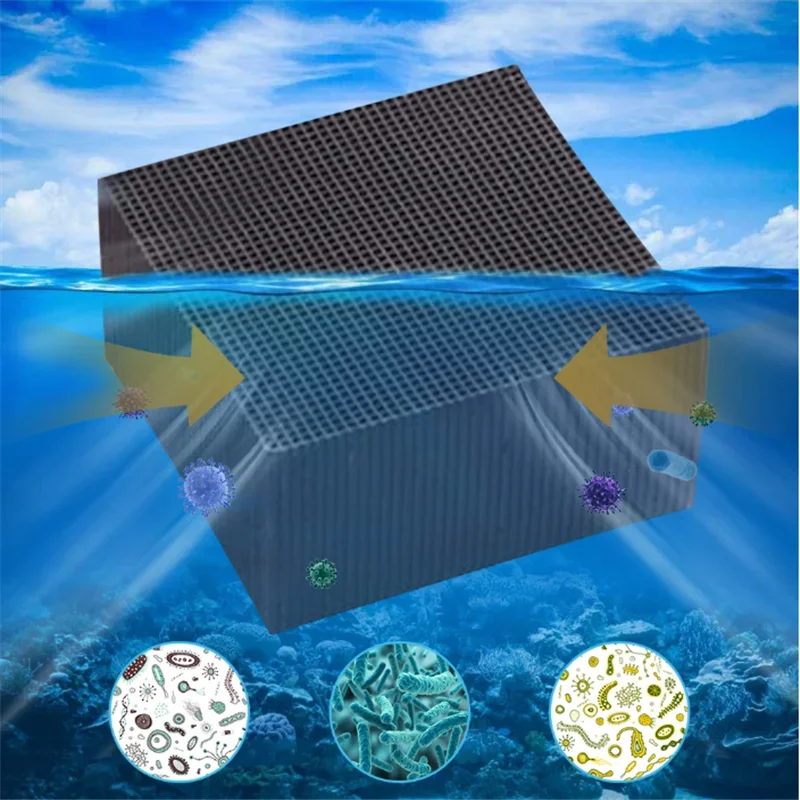 

Activated Carbon Water Filter Eco-Aquarium Water Purifier Cube Honeycomb Ultra Strong Filtration Filter Media Air purification