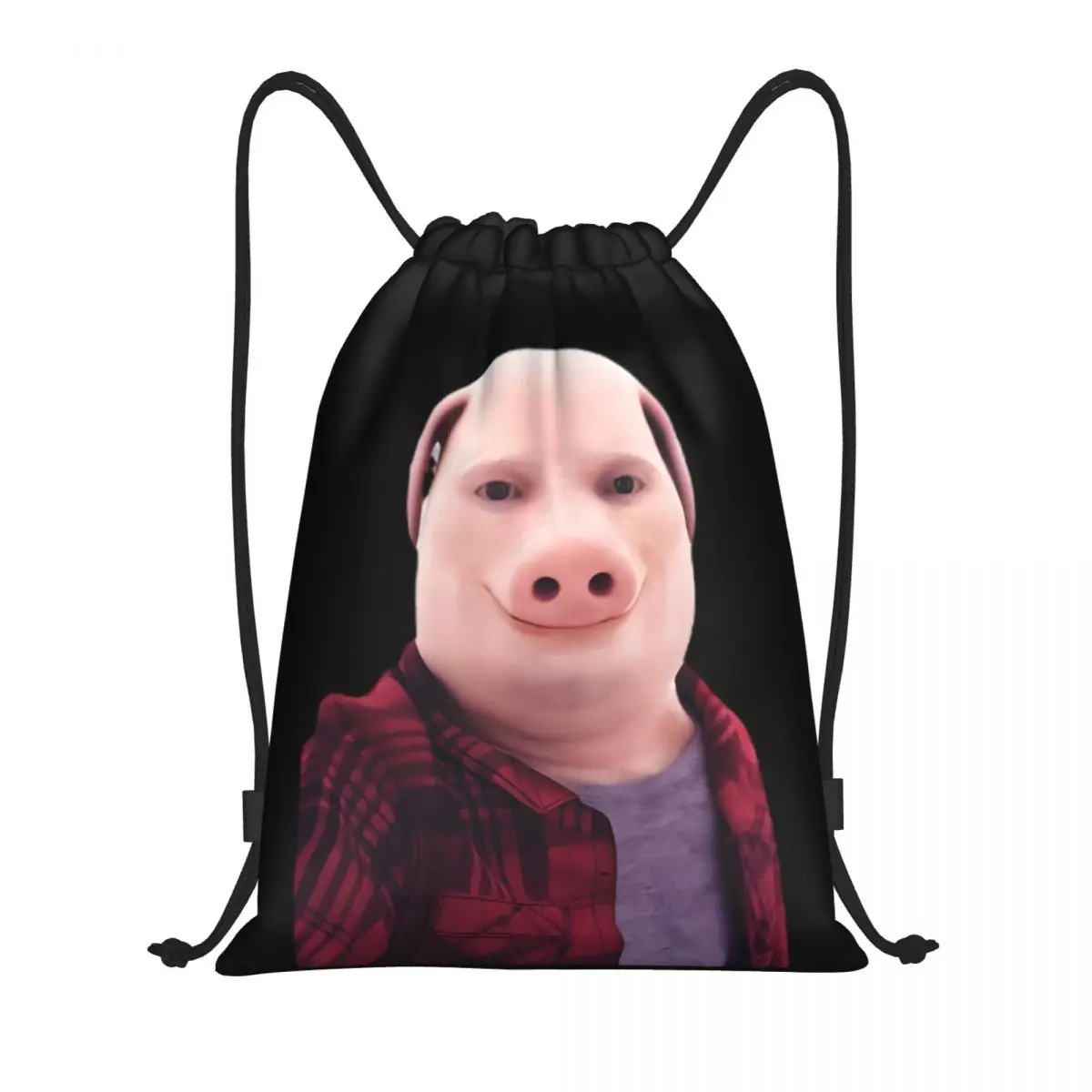 Custom John Pork Is Calling Drawstring Bags for Training Yoga Backpacks Men Women Sports Gym Sackpack
