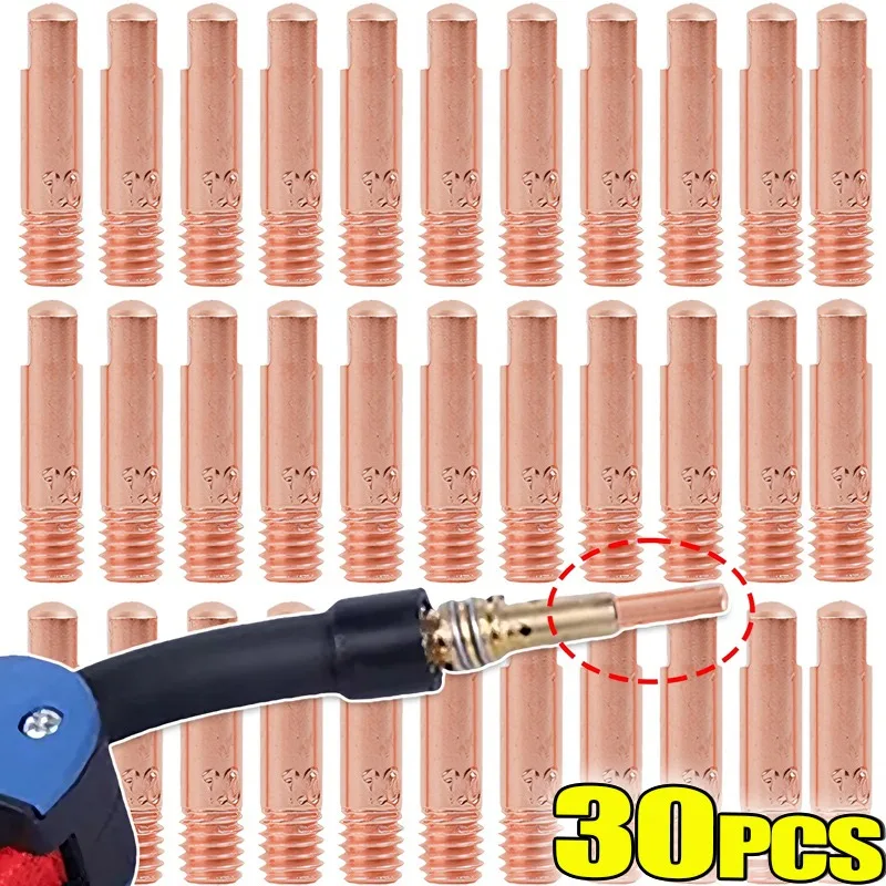 

0,6/0,8/0,9/1,0/1,2 мм, газовое сопло с медным наконечником, 15AK, сварочные проводящие сопла, быстрый ремонт, сварочное оборудование, инструменты, аксессуары