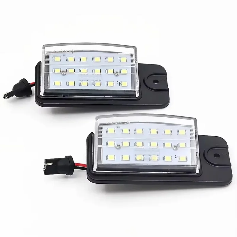 

2pcs White LED Number License Plate Light Lamps for Nissan Juke F15 Qashqai J10 J11 Rogue Sport Versa X-Trail T31 Navara D23
