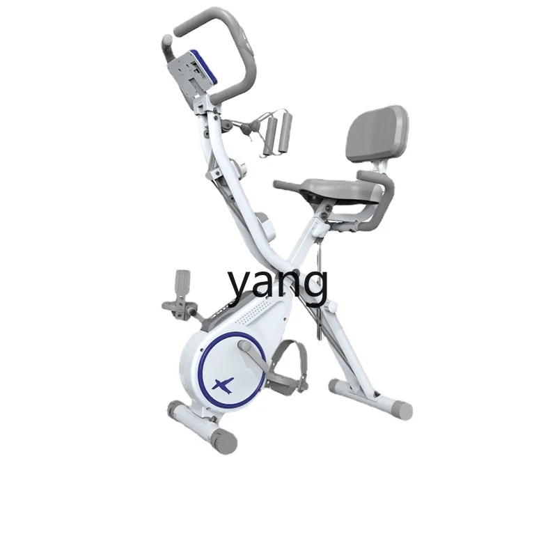 Yjq Magnetic Control Exercise Bike Mute Folding Interior Bicycle Fitness Equipment Home Spinning Training