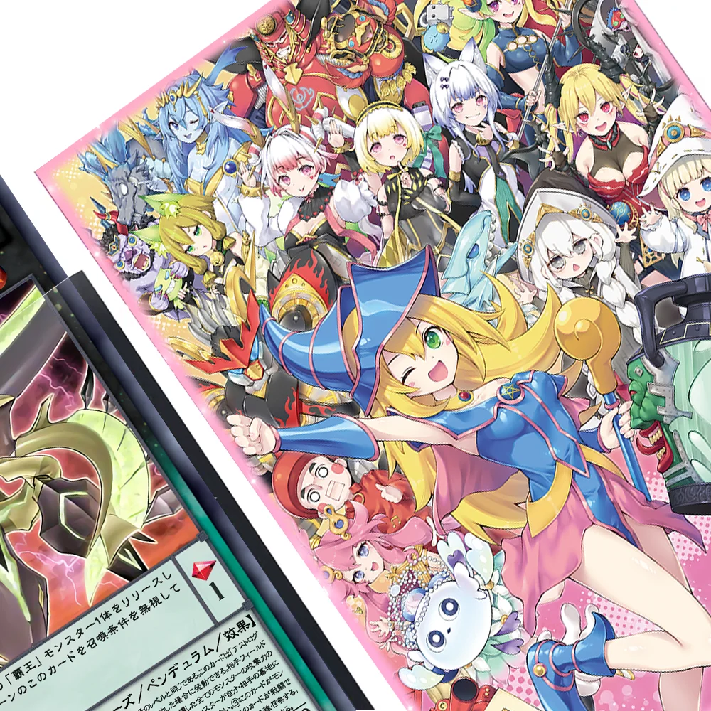 50 Uds 63 × 90mm tamaño japonés colección estilo fundas de tarjetas de Anime para YGO/TCG cubierta protectora de tarjetas de juego de mesa de carga superior
