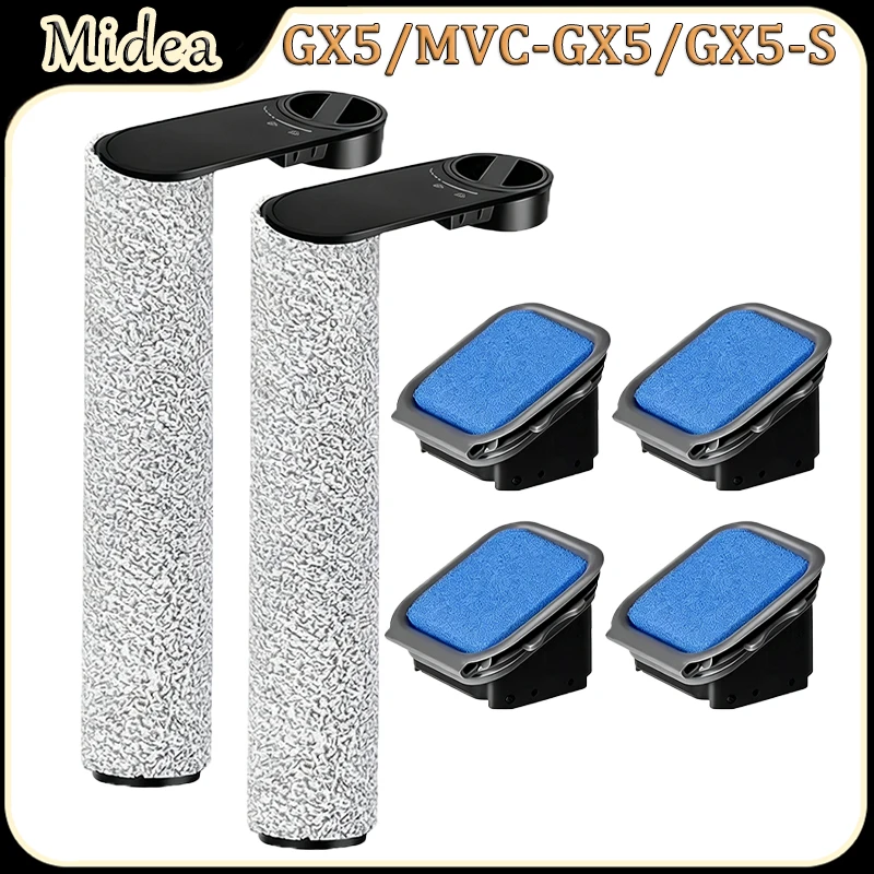 Accessoires pour aspirateur Robot Midea GX5/MVC-GX5/GX5-S, brosse à rouleau principal, filtre, éponge, pièces de rechange