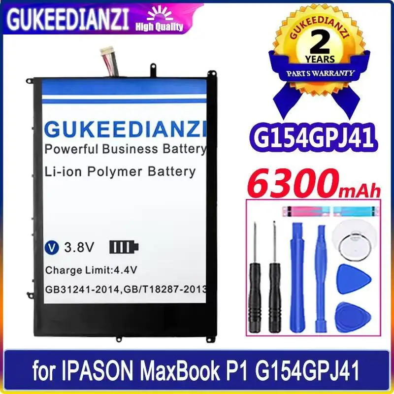 

Laptop Battery For Ipason Maxbook P1 G154GPJ41 32105113X2-I1502HG Environmentally Friendly 6300Mah