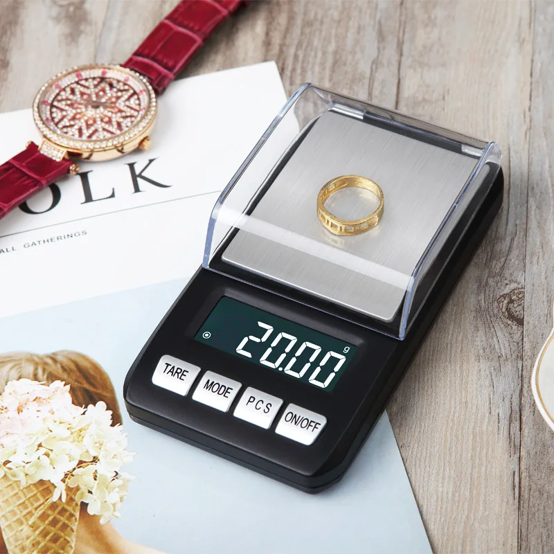 High Precision 0.01g/0.1g Electronic Weight Scale Digital Pocket Jewelry Diamond Gold Balance Gram LCD Backlight For Kitchen