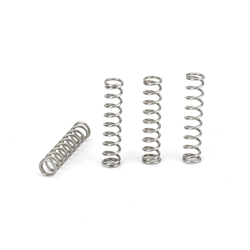 500 قطعة/الوحدة 304 الفولاذ المقاوم للصدأ 0.8 مللي متر 0.9 مللي متر مايكرو ضغط صغير الربيع OD 5/6/7/8/9/10/11/12/13/14/15/16 مللي متر طول 5 مللي متر-50 مللي متر