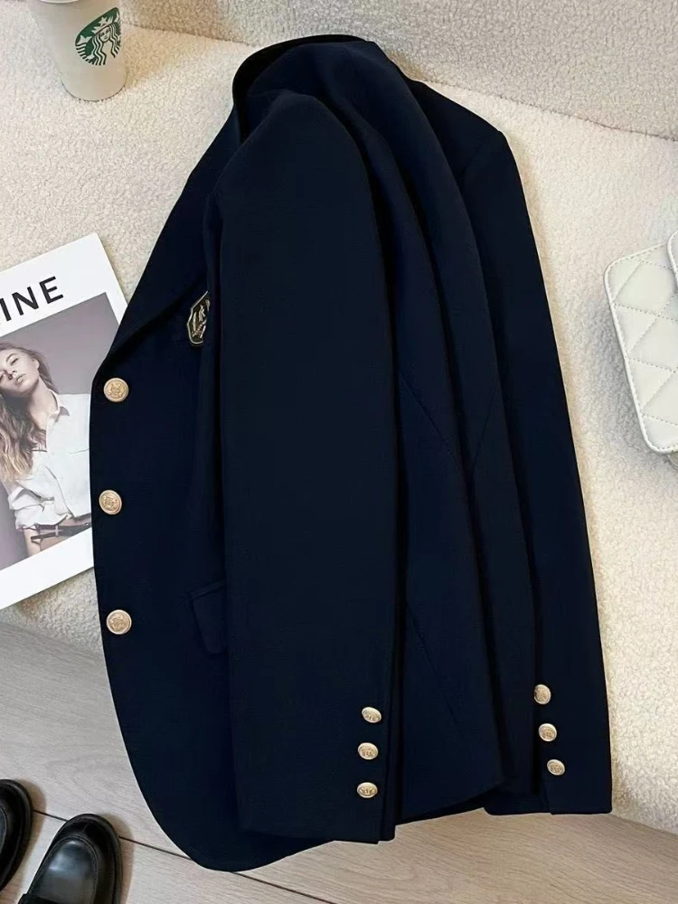 Spring Autumn Elegant Women's Blazer Korean Fashion Women Jacket Vintage Luxury Female Coats Splice Office Fashion Lady Clothing