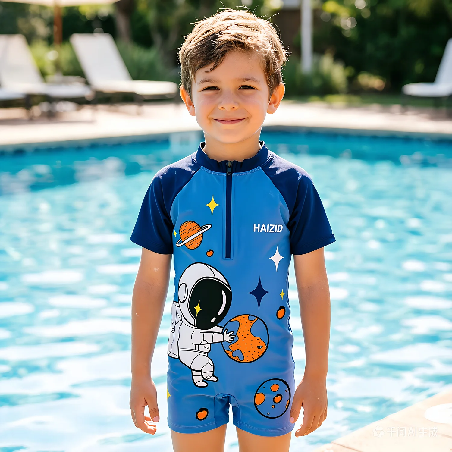 2-14Y Toddler Kids Child Boys Girls One Piece Swimsuit Swim Surf Beach Wear Astronaut Princess Mermaid Dino Print Bathing Suit