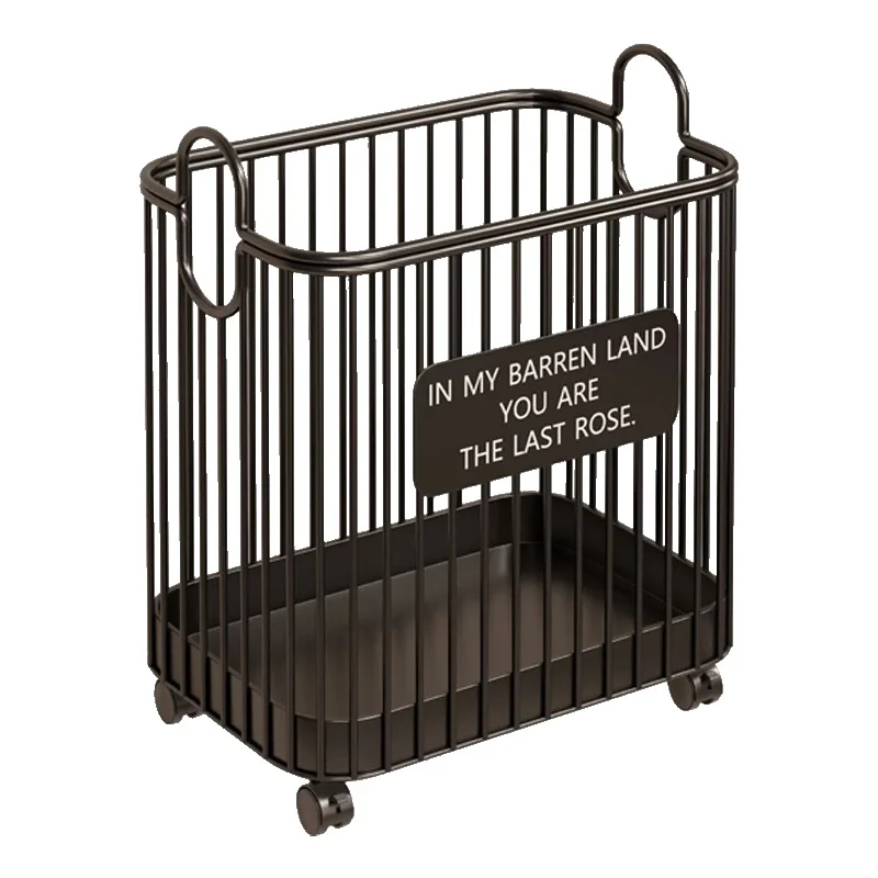 Yoga mat storage basket, household with wheels, large-capacity sports equipment, fitness equipment storage artifact, basketball
