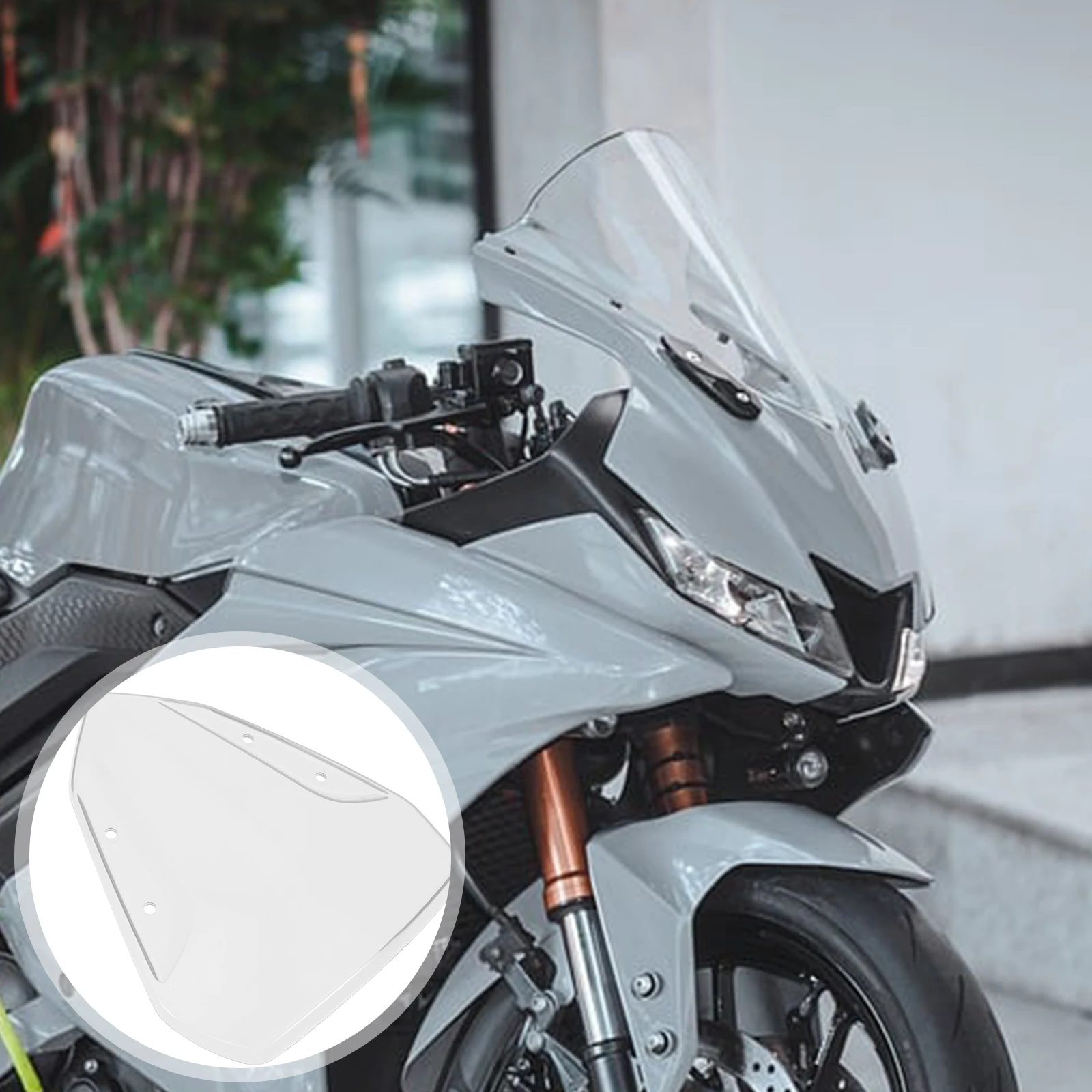 

Replacement Motorcycle Windscreen Front Clear Durable Plastic Windshield Enhanced Wind Deflector Fit Nvx155 Motorcycle Supply