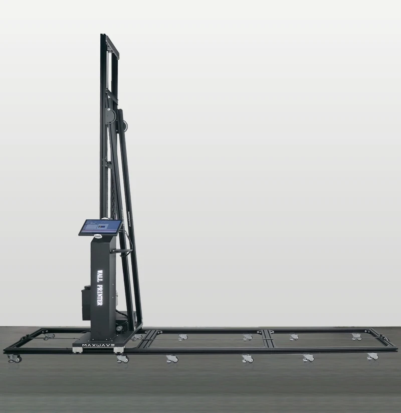 طابعة جداريات حائطية عمودية CMYKW حبر UV dx7/tx800 طابعة حائط مزدوجة الرؤوس آلة طباعة مباشرة إلى طابعة نافثة للحبر على الحائط