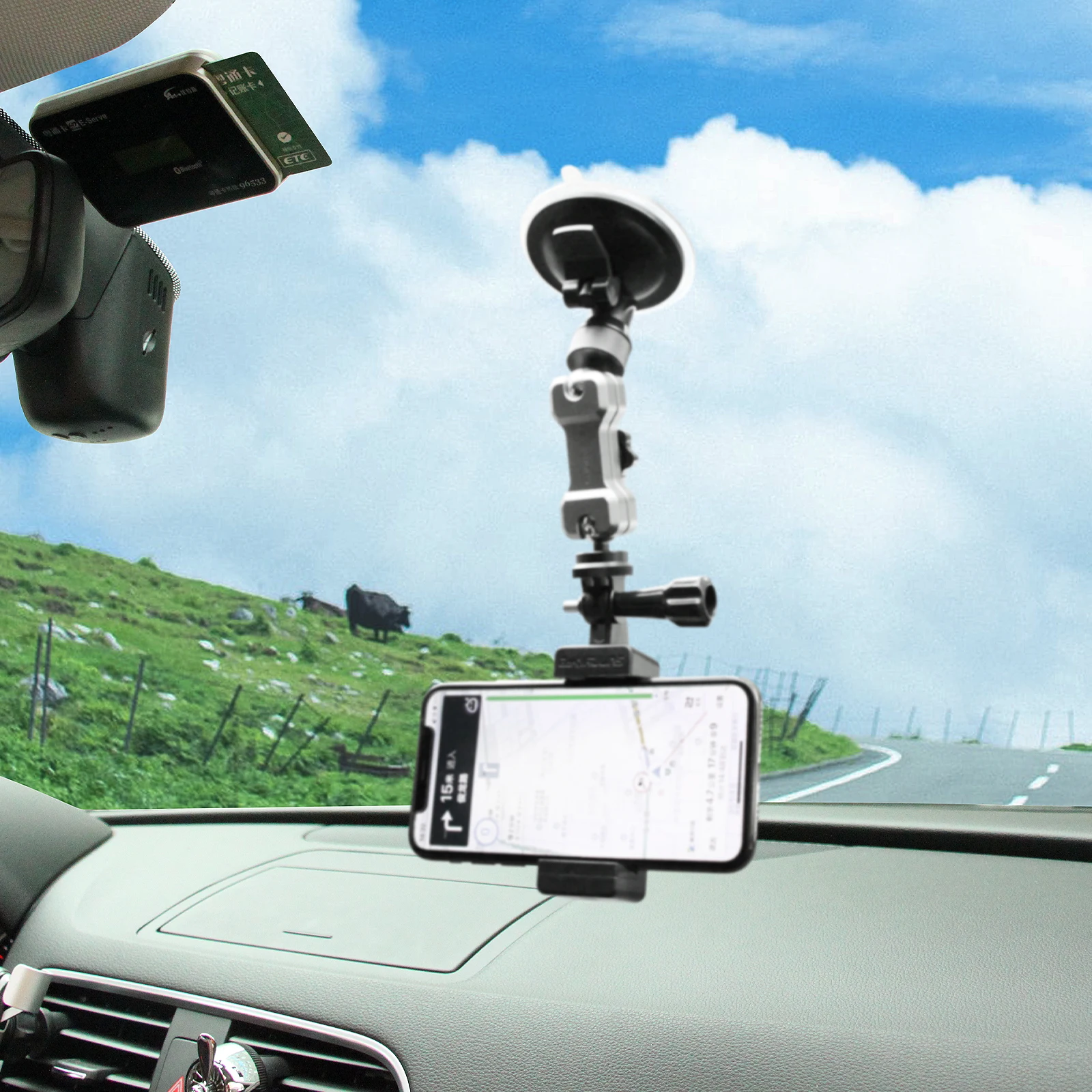 For DJI Osmo Pocket 3 Front Cell Phone Holder Clip Handheld Shooting Expansion Adapter Accessory