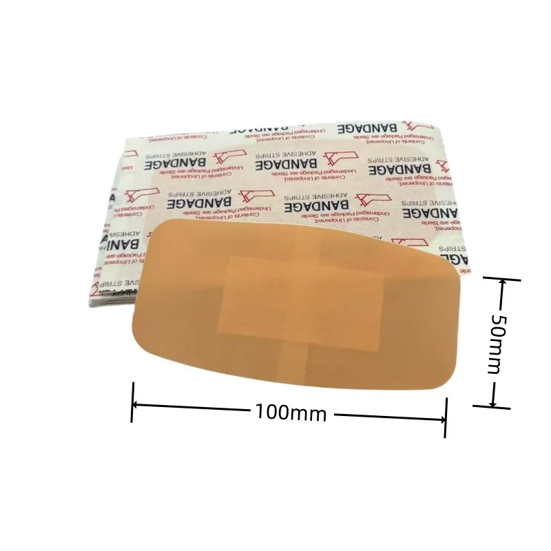 50pcs/set Large Band Aid Elastic Adhesive Bandages First Aid Wound Dressing Patch for Heel Sticker Big Plaster Adhesive Bandages