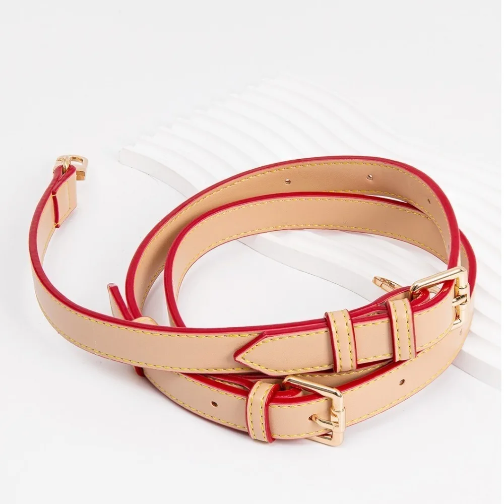 

1.2cm Wide PU Leather Bag Straps for LV Speedy 20 25 30 Adjustable Shoulder Straps Punch-free Crossbody Long Bag Belt Bag