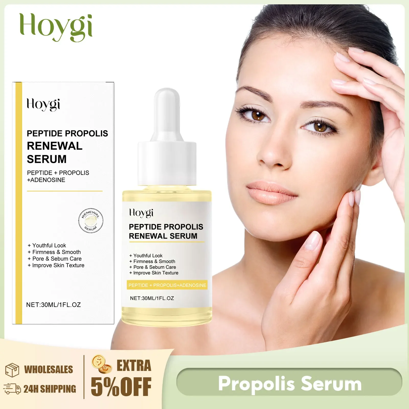 

Peptide Propolis Face Serum Reduce Dryness Firming Lifting Anti Redness Renewal Smoothing Nourishing Repair Damaged Skin Essence