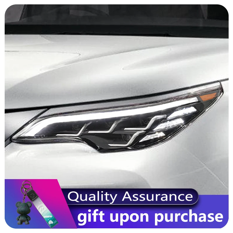 

Фара для Toyota Fortuner 2016-2020, дизайн крыльев ангела, передняя лампа, автомобильная, полностью светодиодная, DRL, обновленные аксессуары