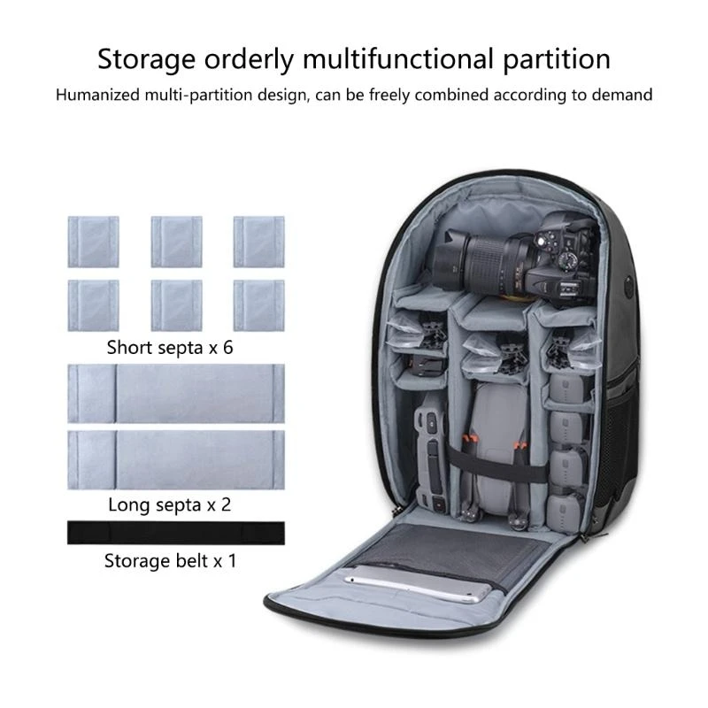 L4MD حقيبة ظهر للهواء 3 حقيبة صلبة مقاومة للماء حقيبة سفر حقيبة كتف محمولة حقيبة حمل ملحقات حقيبة بطارية بدون طيار