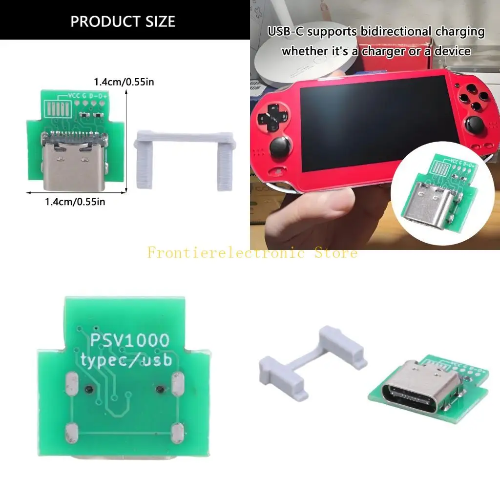 

G8DB DIY USB C Charging Port for Game Console Enjoy Convenient and Efficient Charging