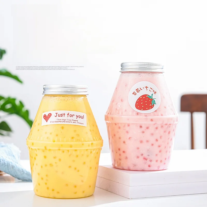 Fat Cup with Lid for Milk Tea And Beverages Home Use Popular Disposable Plastic Cup for Cold Drinks And Fruits Packaging
