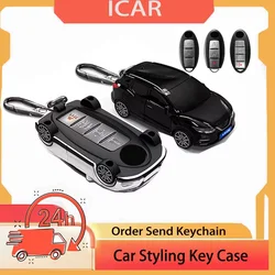 For Nissan Qashqai Car Models for Rogue XTrail T32 T31 Qashqai J11 J10 Kicks Tiida Pathfinder Murano Juke Versa Car Key Case Fob
