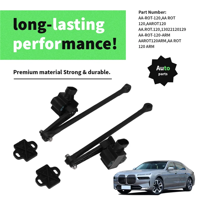 

New 2Pcs/Lot 13022120129 AA-ROT-120 AAROT120 Air Suspension Ride Height Leveling Level Control Sensor Part For BMW