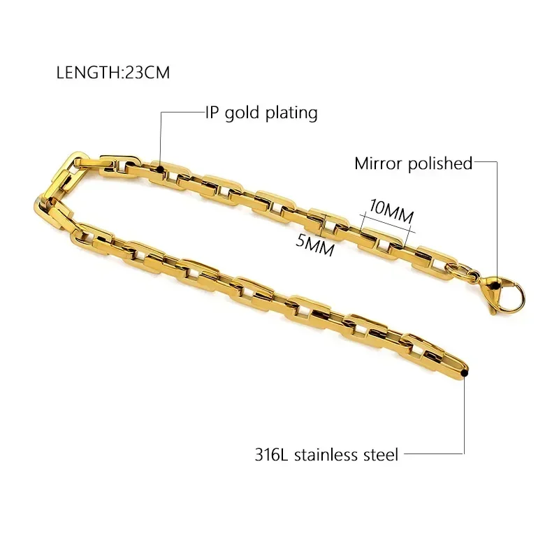 2024 Fashion Stainless Steel Bracelet for women Customized Personalization Jewelry exquisite Hand chain gifts Pulseira