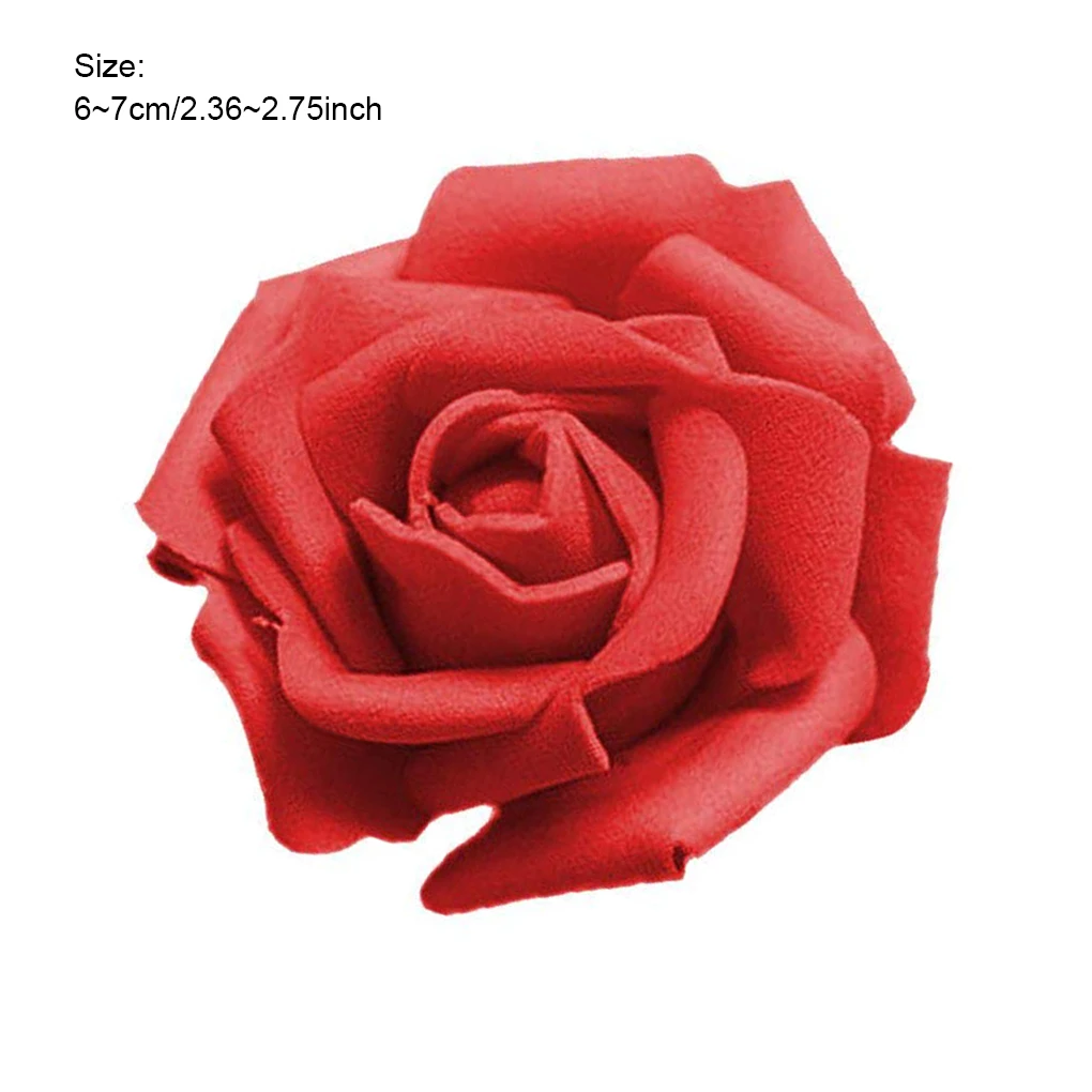 50 Stück Schaum Rose Kunstblumen strauß Hochzeits feier Bouquet DIY Dekoration Hochzeiten schöne 6-7cm künstliche Rosenblüten