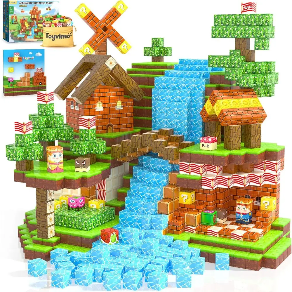 Magnetyczne klocki dla dzieci od 3 lat: zabawki STEM dla maluchów, 150-elementowe kostki dla chłopców i dziewczynek, upominki urodzinowe idealne w podróży
