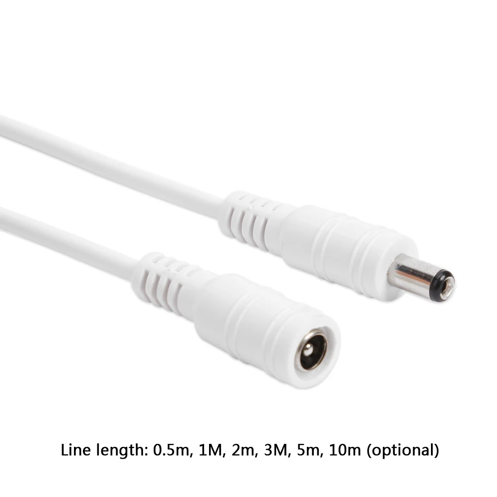 Câble d'extension d'alimentation CC mâle et femelle, petit fil d'alimentation, caméra de vidéosurveillance, fournitures d'électricité domestiques, 12V-24V